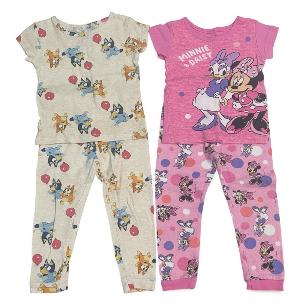 Minnie & Daisy & Bluey Girls Pajama sets 

Set of 2 tops and bottoms